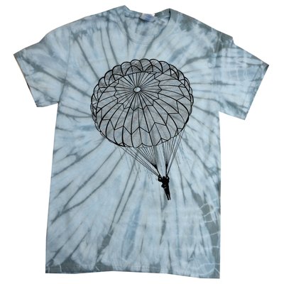 Paratrooper Parachute Jump Army Airborne Tie-Dye T-Shirt