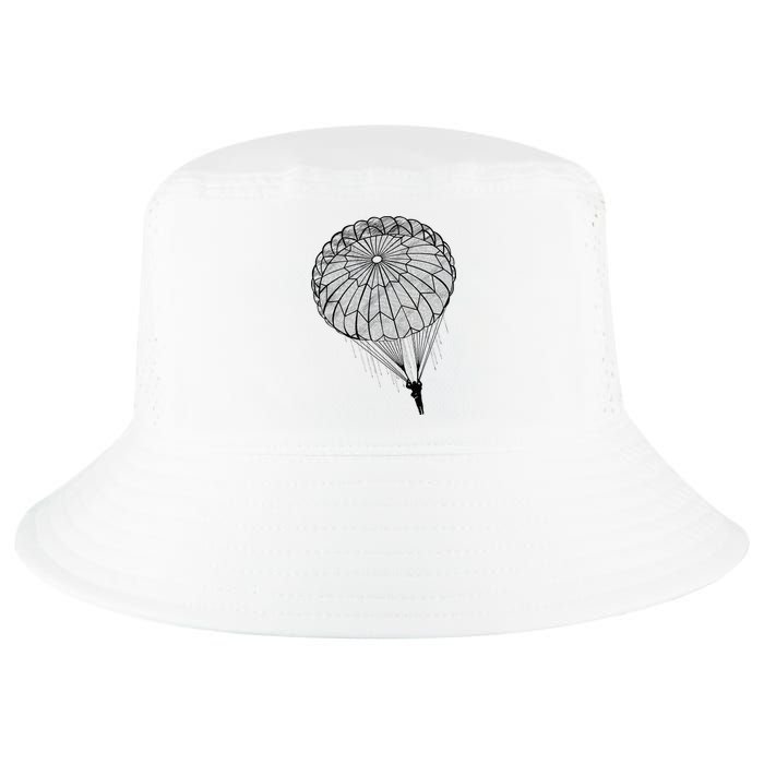 Paratrooper Parachute Jump Army Airborne Cool Comfort Performance Bucket Hat
