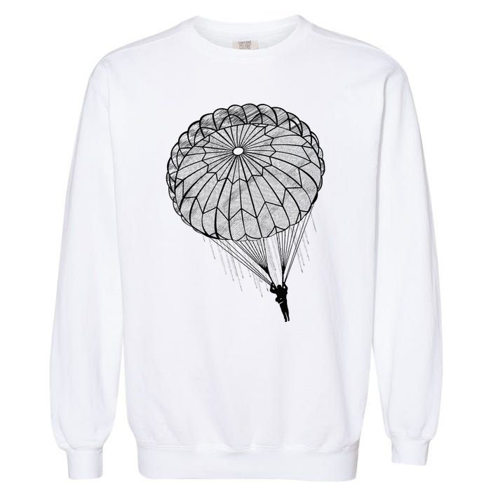 Paratrooper Parachute Jump Army Airborne Garment-Dyed Sweatshirt