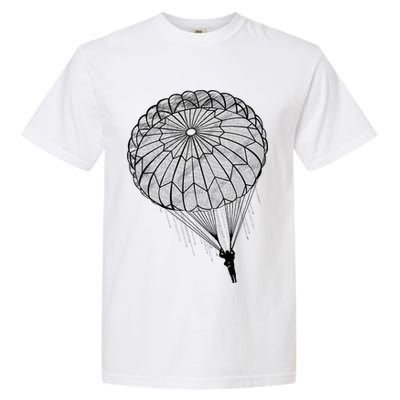 Paratrooper Parachute Jump Army Airborne Garment-Dyed Heavyweight T-Shirt