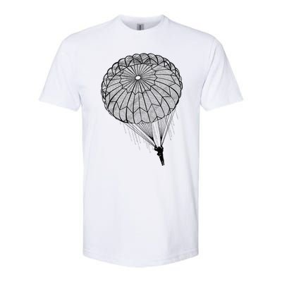 Paratrooper Parachute Jump Army Airborne Softstyle CVC T-Shirt