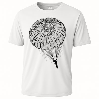 Paratrooper Parachute Jump Army Airborne Performance Shirt