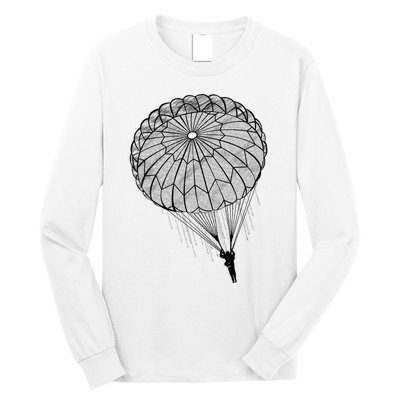 Paratrooper Parachute Jump Army Airborne Long Sleeve Shirt