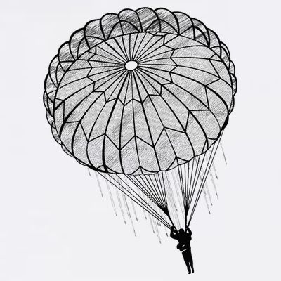 Paratrooper Parachute Jump Army Airborne T-Shirt