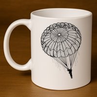 Paratrooper Parachute Jump Army Airborne 11oz C Handle Ceramic Mug