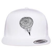 Paratrooper Parachute Jump Army Airborne Flat Bill Trucker Hat
