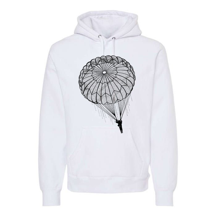 Paratrooper Parachute Jump Army Airborne Premium Hoodie