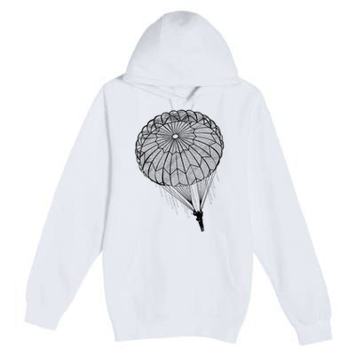 Paratrooper Parachute Jump Army Airborne Premium Pullover Hoodie