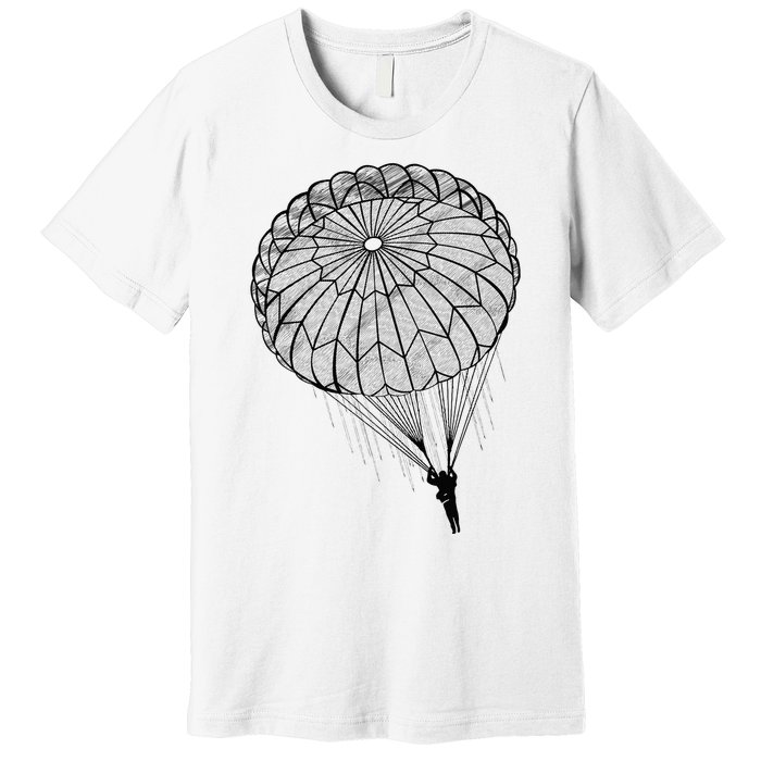 Paratrooper Parachute Jump Army Airborne Premium T-Shirt