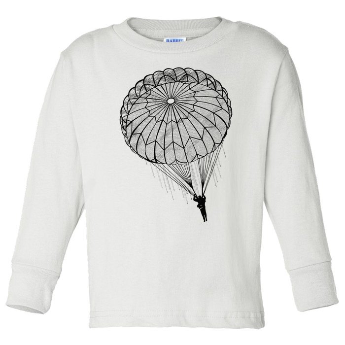 Paratrooper Parachute Jump Army Airborne Toddler Long Sleeve Shirt