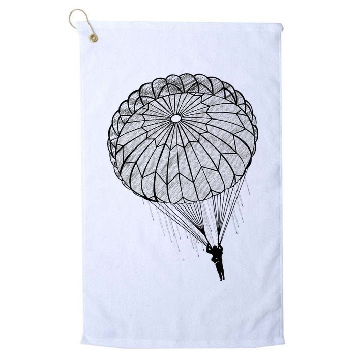 Paratrooper Parachute Jump Army Airborne Golf Towel
