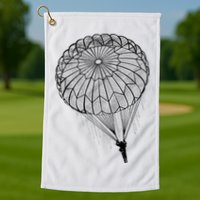 Paratrooper Parachute Jump Army Airborne Golf Towel