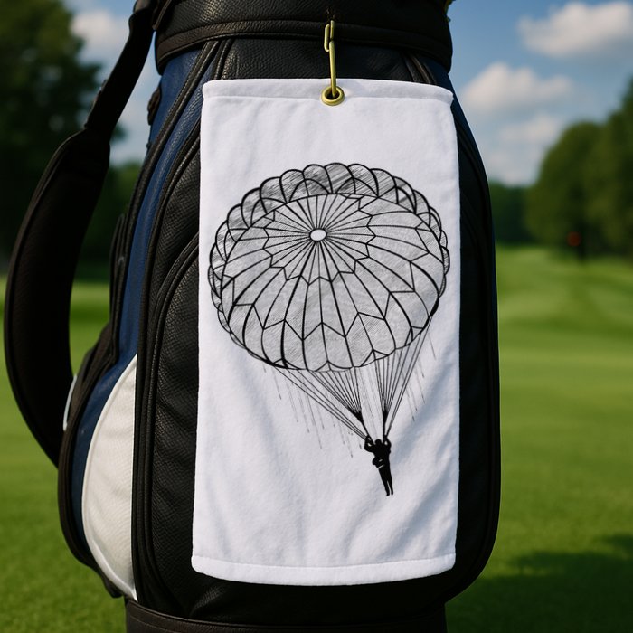 Paratrooper Parachute Jump Army Airborne Golf Towel