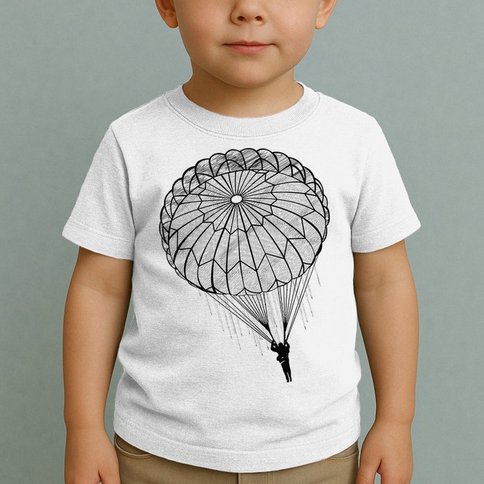 Paratrooper Parachute Jump Army Airborne Toddler T-Shirt