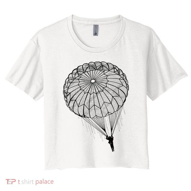 Paratrooper Parachute Jump Army Airborne Crop Top