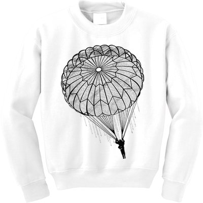 Paratrooper Parachute Jump Army Airborne Kids Sweatshirt