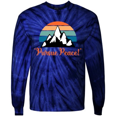 Pursue Peace Jw Convention Gift Tie-Dye Long Sleeve Shirt