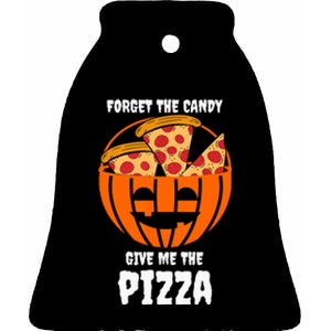 Pizza Pumpkin Jackolantern Costume Easy Halloween Gifts Ceramic Bell Ornament