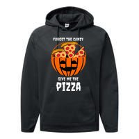 Pizza Pumpkin Jackolantern Costume Easy Halloween Gifts Performance Fleece Hoodie