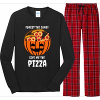 Pizza Pumpkin Jackolantern Costume Easy Halloween Gifts Long Sleeve Pajama Set