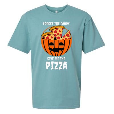 Pizza Pumpkin Jackolantern Costume Easy Halloween Gifts Sueded Cloud Jersey T-Shirt