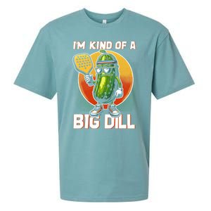 Pickleball Pickle Kind Of A Big Dill Funny Pickleballer Gift Sueded Cloud Jersey T-Shirt