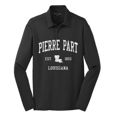 Pierre Part La Vintage Athletic Sports Js01 Silk Touch Performance Long Sleeve Polo