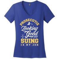 Prosecutor Paralegal Lawyer Prosecutie Gift Women's V-Neck T-Shirt