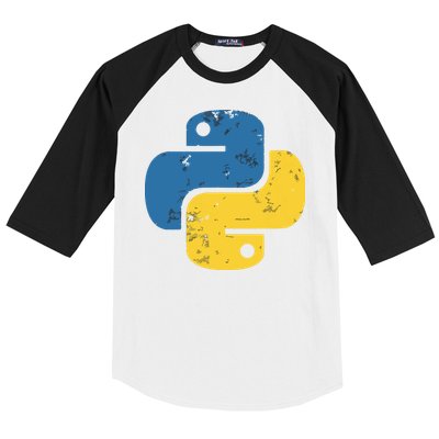 Python Programming Logo For ProgrammersPython Programming Logo For Programmers Baseball Sleeve Shirt
