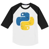 Python Programming Logo For ProgrammersPython Programming Logo For Programmers Baseball Sleeve Shirt