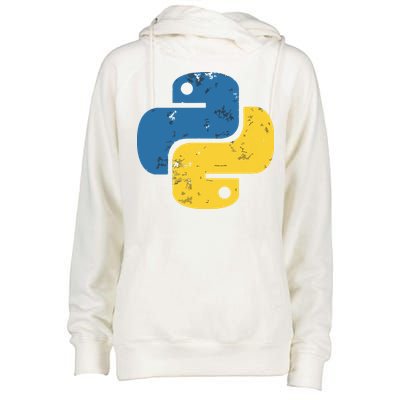 Python Programming Logo For ProgrammersPython Programming Logo For Programmers Womens Funnel Neck Pullover Hood
