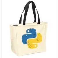 Python Programming Logo For ProgrammersPython Programming Logo For Programmers Zip Tote Bag