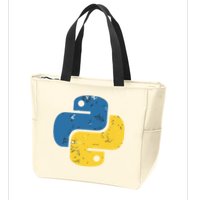 Python Programming Logo For ProgrammersPython Programming Logo For Programmers Zip Tote Bag