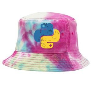 Python Programming Logo For ProgrammersPython Programming Logo For Programmers Tie-Dyed Bucket Hat