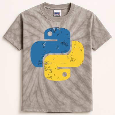 Python Programming Logo For ProgrammersPython Programming Logo For Programmers Kids Tie-Dye T-Shirt