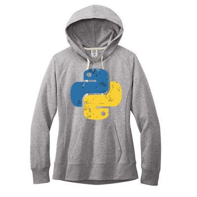 Python Programming Logo For ProgrammersPython Programming Logo For Programmers Women's Fleece Hoodie