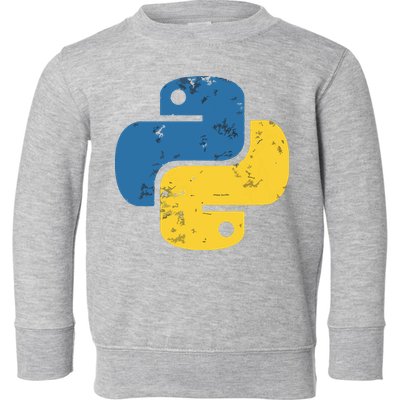Python Programming Logo For ProgrammersPython Programming Logo For Programmers Toddler Sweatshirt
