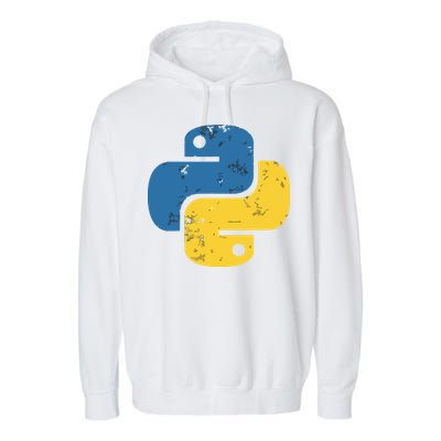 Python Programming Logo For ProgrammersPython Programming Logo For Programmers Garment-Dyed Fleece Hoodie