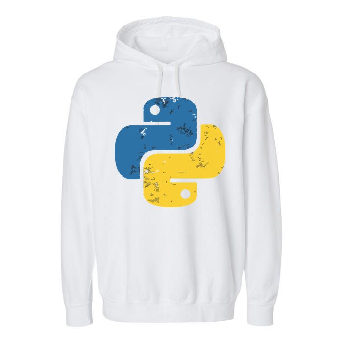 Python Programming Logo For ProgrammersPython Programming Logo For Programmers Garment-Dyed Fleece Hoodie