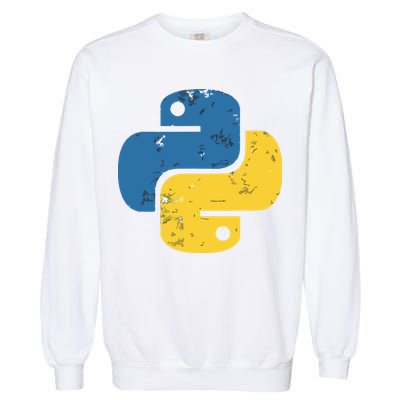 Python Programming Logo For ProgrammersPython Programming Logo For Programmers Garment-Dyed Sweatshirt