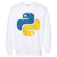 Python Programming Logo For ProgrammersPython Programming Logo For Programmers Garment-Dyed Sweatshirt