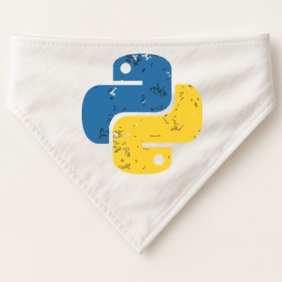 Python Programming Logo For ProgrammersPython Programming Logo For Programmers USA-Made Doggie Bandana