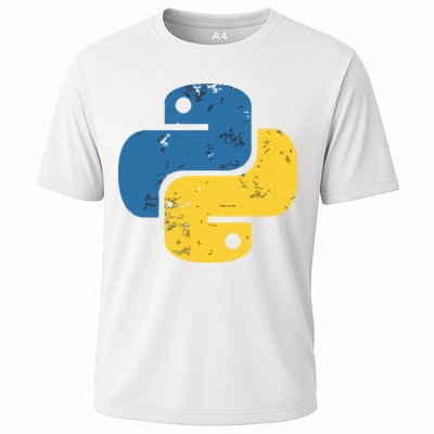 Python Programming Logo For ProgrammersPython Programming Logo For Programmers Performance Shirt