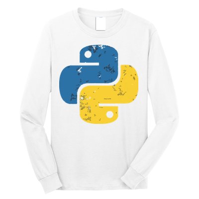 Python Programming Logo For ProgrammersPython Programming Logo For Programmers Long Sleeve Shirt