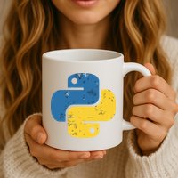 Python Programming Logo For ProgrammersPython Programming Logo For Programmers Mug