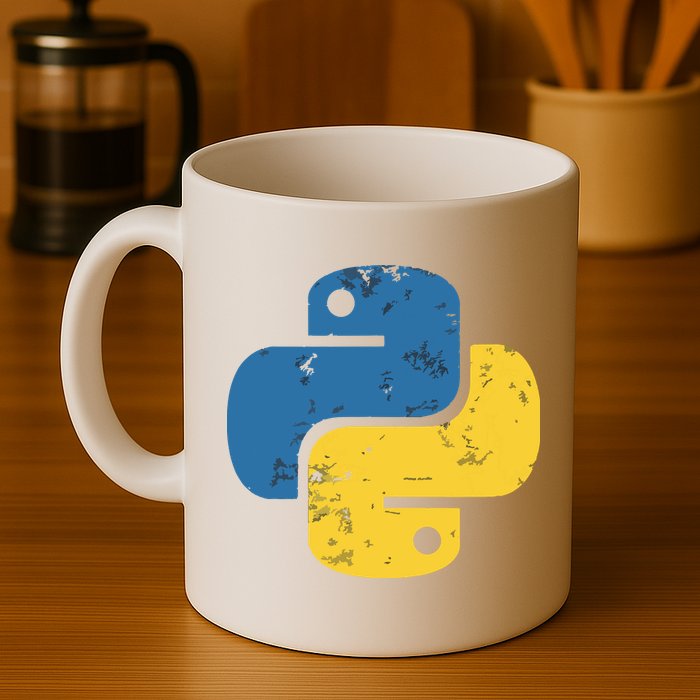 Python Programming Logo For ProgrammersPython Programming Logo For Programmers Mug