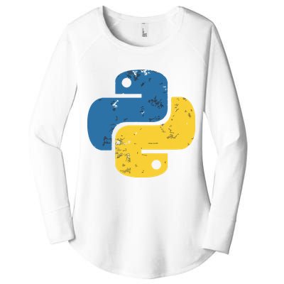 Python Programming Logo For ProgrammersPython Programming Logo For Programmers Women's Perfect Tri Tunic Long Sleeve Shirt