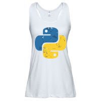 Python Programming Logo For ProgrammersPython Programming Logo For Programmers Ladies Essential Flowy Tank