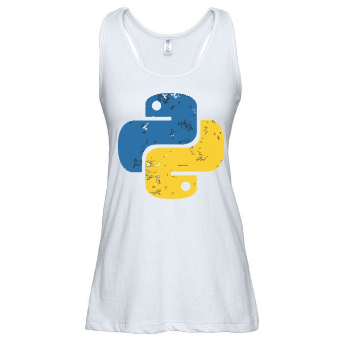 Python Programming Logo For ProgrammersPython Programming Logo For Programmers Ladies Essential Flowy Tank