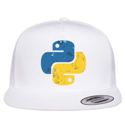 Python Programming Logo For ProgrammersPython Programming Logo For Programmers Flatbill Hat
